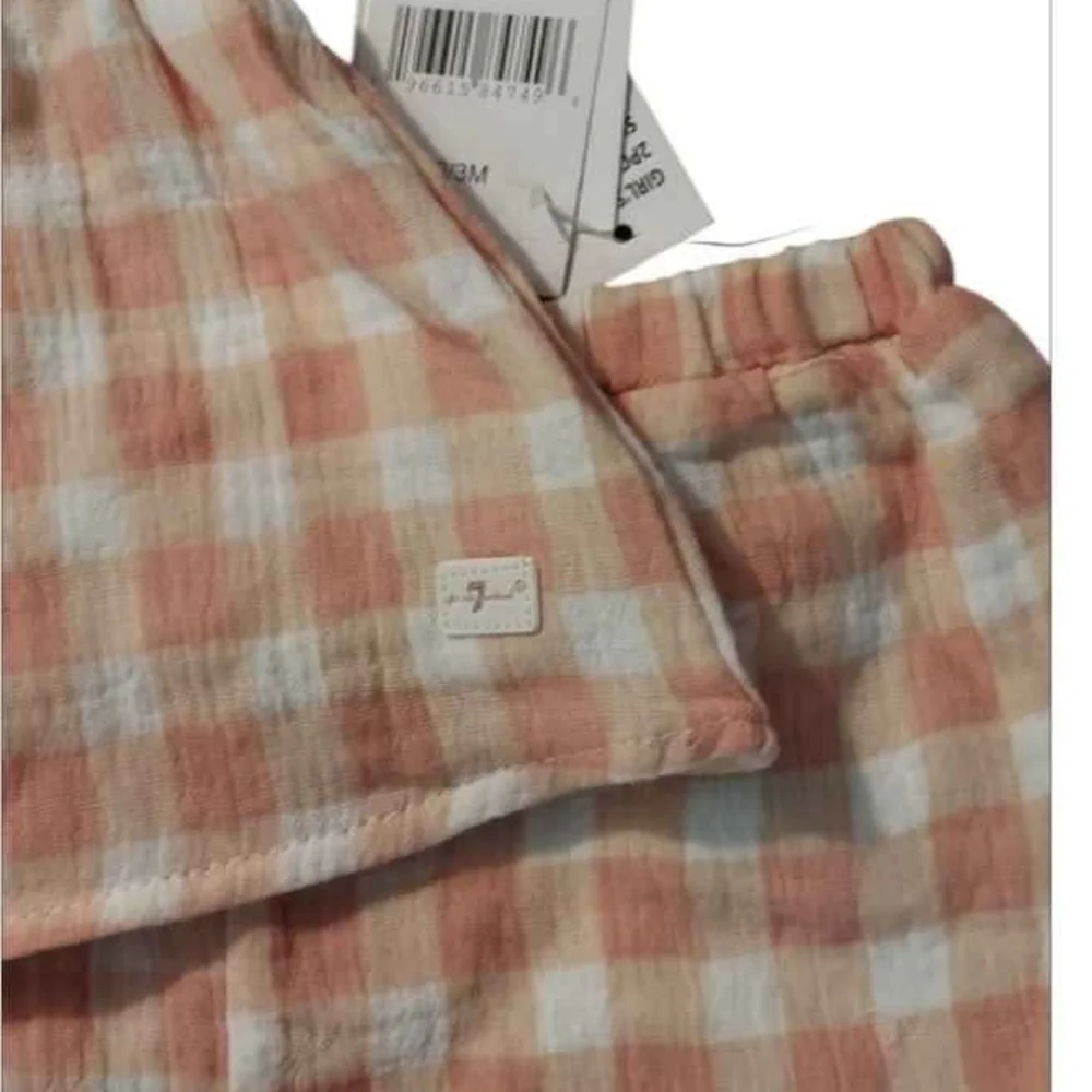 NWT 7 For All Mankind Rose and Clay Kids Matching Set ~0-3M
